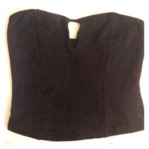 Black crop top